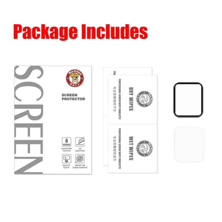 2 PCS ENKAY Hat-Prince 3D Full Screen PET + 3D Full Screen Electroplating PET Curved Heat Bending HD Screen Protector For Apple Watch Series 6 / 5 / 4 / Watch SE 40mm by bashfashion