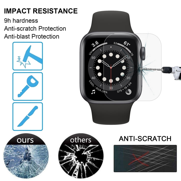 9H 2.5D Tempered Glass Film For Apple Watch Series 6 / 5 / 4 / Watch SE 44mm by bashfashion