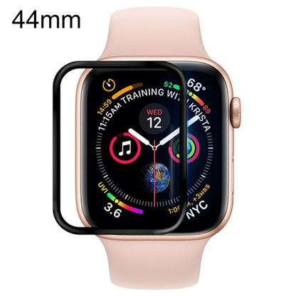 For Apple Watch Series 6 / 5 / 4 / Watch SE 44mm Soft PET Film Full Cover Screen Protector(Black) by bashfashion