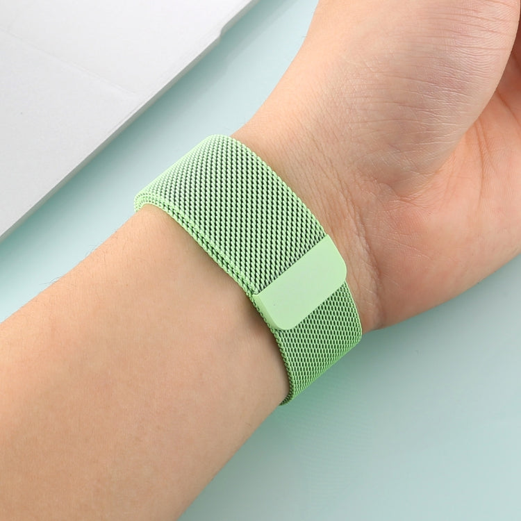 For Apple Watch Series 7 41mm / 6 & SE & 5 & 4 40mm / 3 & 2 & 1 38mm Color-changing Magnetic Nylon Watch Band(Dark Green) by bashfashion