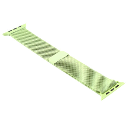 For Apple Watch Series 7 41mm / 6 & SE & 5 & 4 40mm / 3 & 2 & 1 38mm Color-changing Magnetic Nylon Watch Band (Green) by bashfashion