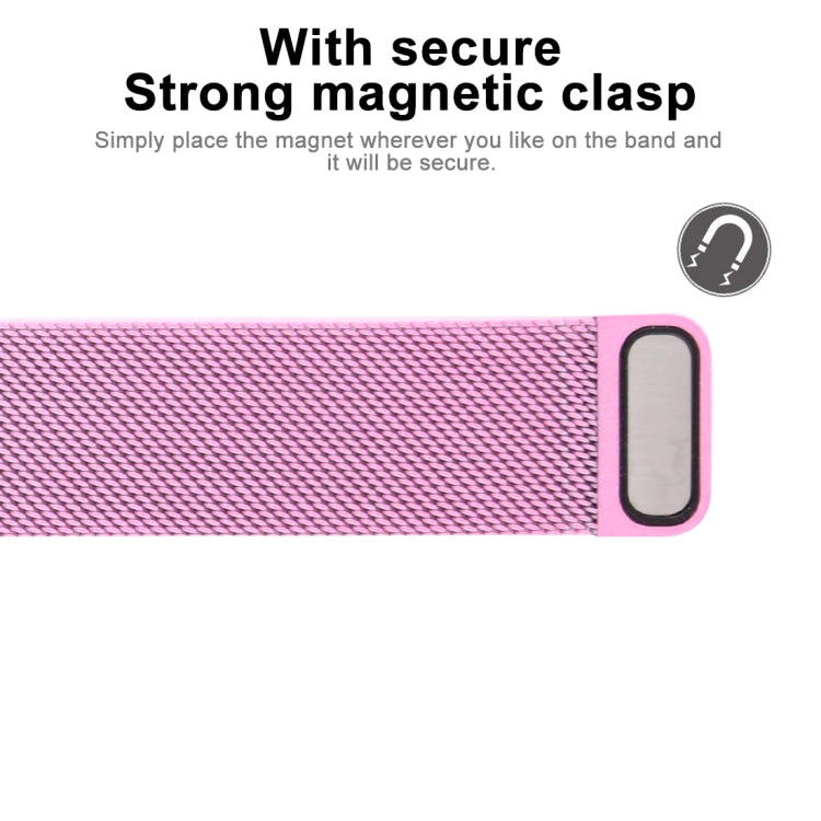 For Apple Watch Ultra 49mm&Watch Ultra 2 49mm / Series 10 46mm / 9&8&7 45mm / SE 3&SE 2&6&SE&5&4 44mm / 3&2&1 42mm Color-changing Magnetic Nylon Watch Band (Pink) by bashfashion