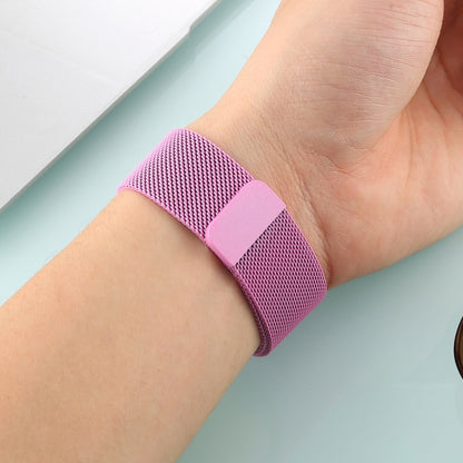 For Apple Watch Ultra 49mm&Watch Ultra 2 49mm / Series 10 46mm / 9&8&7 45mm / SE 3&SE 2&6&SE&5&4 44mm / 3&2&1 42mm Color-changing Magnetic Nylon Watch Band (Pink) by bashfashion