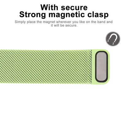 For Apple Watch Ultra 49mm&Watch Ultra 2 49mm / Series 10 46mm / 9&8&7 45mm / SE 3&SE 2&6&SE&5&4 44mm / 3&2&1 42mm Color-changing Magnetic Nylon Watch Band (Green) by bashfashion