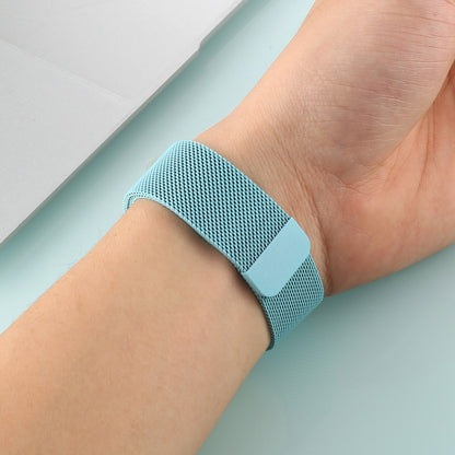 For Apple Watch Ultra 49mm&Watch Ultra 2 49mm / Series 10 46mm / 9&8&7 45mm / SE 3&SE 2&6&SE&5&4 44mm / 3&2&1 42mm Color-changing Magnetic Nylon Watch Band (Baby Blue) by bashfashion