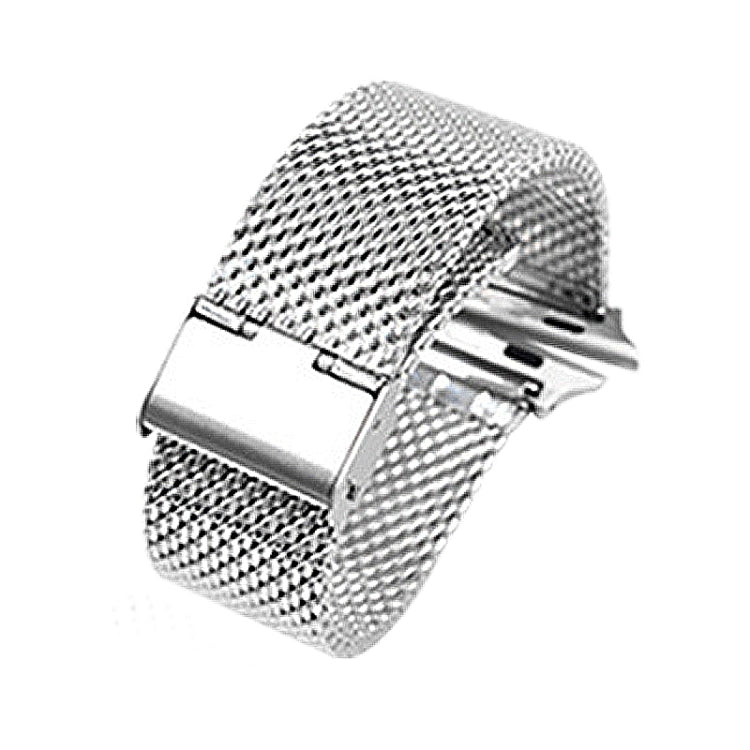 304 Stainless Steel Milanese Watch Band with Connector For Apple Watch Series 10 42mm / 9&8&7 41mm / SE 3&SE 2&6&SE&5&4 40mm / 3&2&1 38mm(Silver) by bashfashion