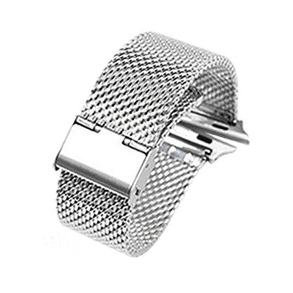 304 Stainless Steel Milanese Watch Band with Connector For Apple Watch Series 10 42mm / 9&8&7 41mm / SE 3&SE 2&6&SE&5&4 40mm / 3&2&1 38mm(Silver) by bashfashion