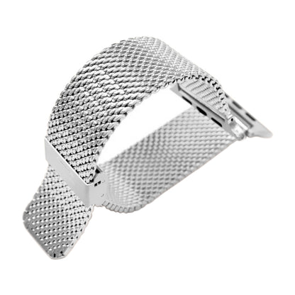 304 Stainless Steel Milanese Watch Band with Connector For Apple Watch Ultra 49mm&Watch Ultra 2 49mm / Series 10 46mm / 9&8&7 45mm / SE 3&SE 2&6&SE&5&4 44mm / 3&2&1 42mm(Silver) by bashfashion