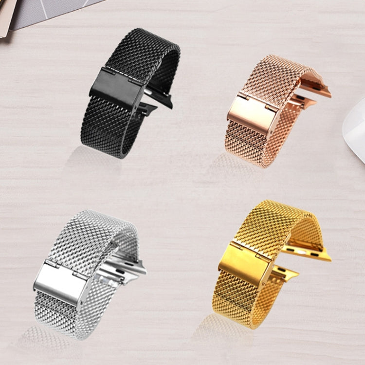 304 Stainless Steel Milanese Watch Band with Connector For Apple Watch Ultra 49mm&Watch Ultra 2 49mm / Series 10 46mm / 9&8&7 45mm / SE 3&SE 2&6&SE&5&4 44mm / 3&2&1 42mm(Silver) by bashfashion
