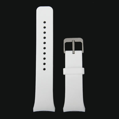 For Samsung Gear S2 Sport / Gear S2 Watch Solid Color Silicone Watchband(White) by bashfashion