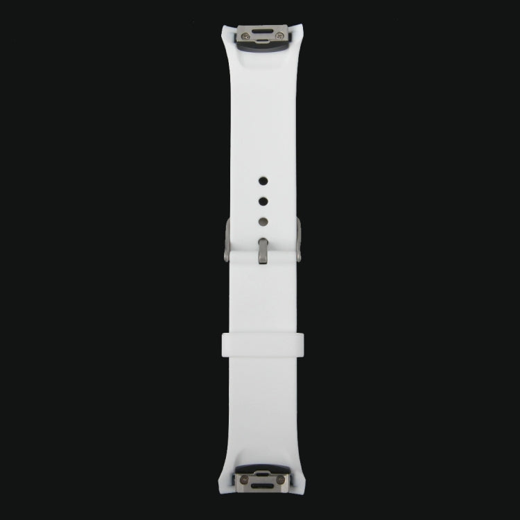 For Samsung Gear S2 Sport / Gear S2 Watch Solid Color Silicone Watchband(White) by bashfashion