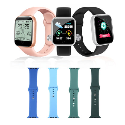 For Apple Watch Ultra 49mm&Watch Ultra 2 49mm / Series 10 46mm / 9&8&7 45mm / SE 3&SE 2&6&SE&5&4 44mm / 3&2&1 42mm Silicone Watch Band (Dark Blue) by bashfashion