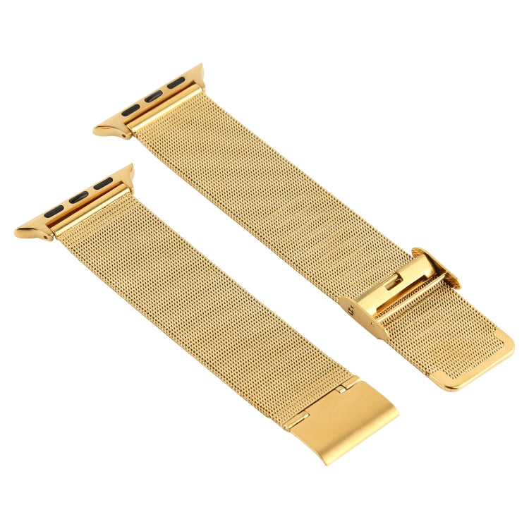 Stainless Steel Watch Band for Apple Watch Series 3 & 2 & 1 42mm(Gold) by bashfashion