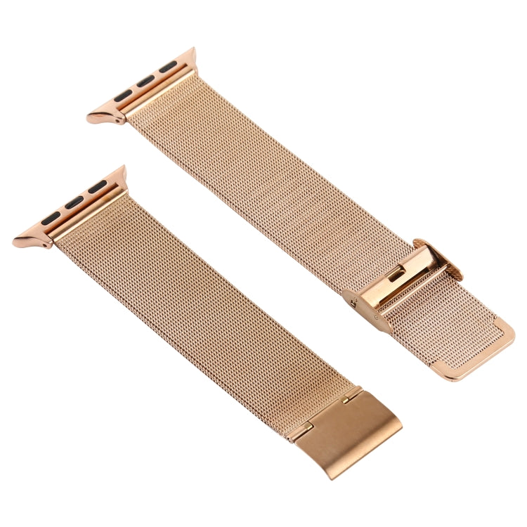 Stainless Steel Watch Band for Apple Watch Series 3 & 2 & 1 38mm(Rose Gold) by bashfashion