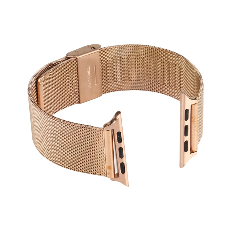 Stainless Steel Watch Band for Apple Watch Series 3 & 2 & 1 38mm(Rose Gold) by bashfashion