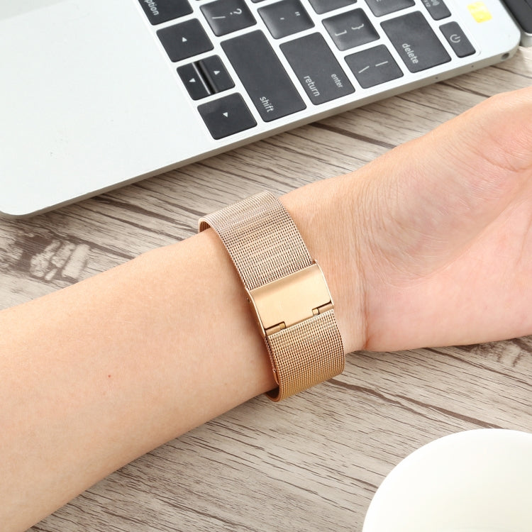 Stainless Steel Watch Band for Apple Watch Series 3 & 2 & 1 38mm(Rose Gold) by bashfashion