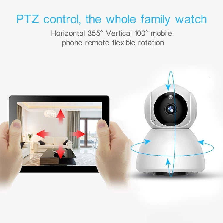 720P HD 1.0 MP Wireless IP Camera, Support Infrared Night Vision / Motion Detection / APP Control, EU Plug by bashfashion