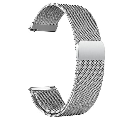 Milanis Magnetic Stainless Steel Mesh Wrist Strap WatchBand for Galaxy Watch Active 20mm(Silver) by bashfashion