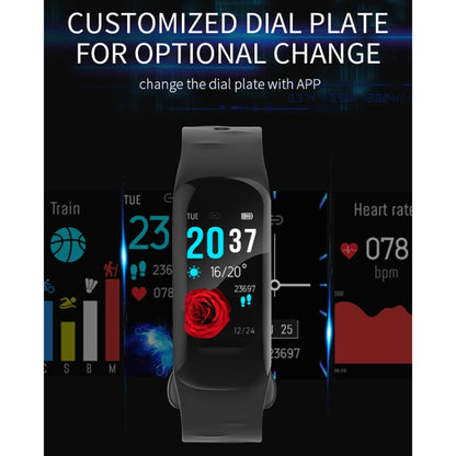 H29 1.14 inches IPS Color Screen Smart Bracelet IP67 Waterproof, Support Step Counting / Call Reminder / Heart Rate Monitoring / Sleep Monitoring (Red) by bashfashion