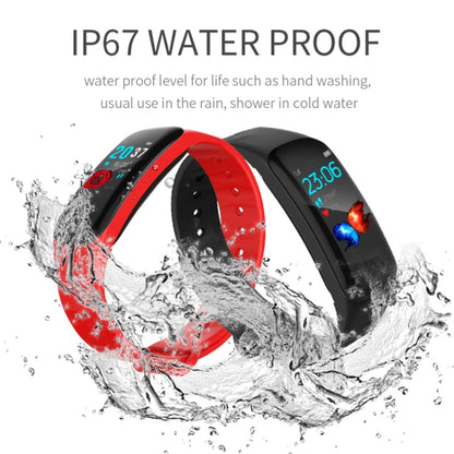 H29 1.14 inches IPS Color Screen Smart Bracelet IP67 Waterproof, Support Step Counting / Call Reminder / Heart Rate Monitoring / Sleep Monitoring (Red) by bashfashion