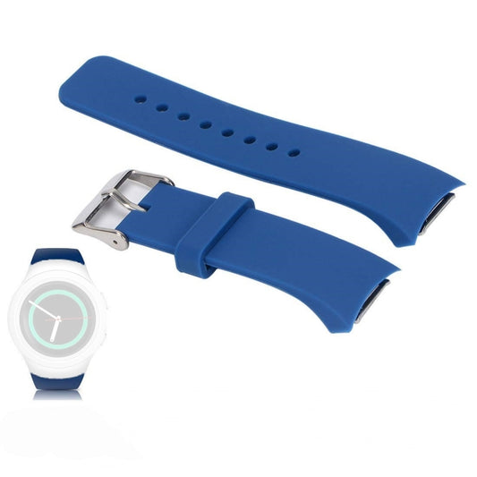 Solid Color Watch Band for Galaxy Gear S2 R720(Dark Blue) by bashfashion