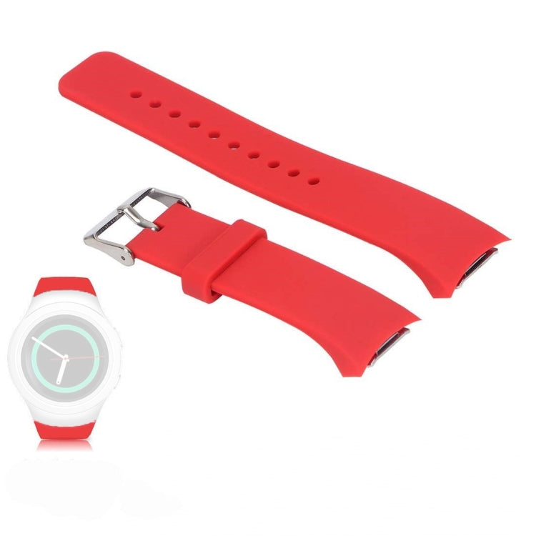 Solid Color Watch Band for Galaxy Gear S2 R720(Red) by bashfashion