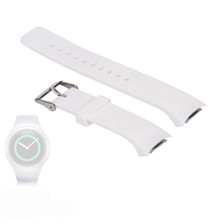 Solid Color Watch Band for Galaxy Gear S2 R720(White) by bashfashion