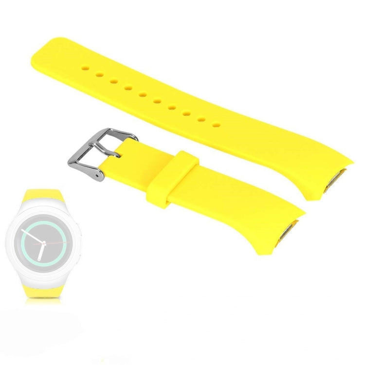 Solid Color Watch Band for Galaxy Gear S2 R720(Yellow) by bashfashion