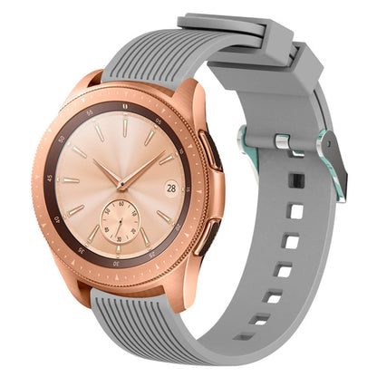 Vertical Grain Watch Band for Galaxy Watch 42mm(Grey) by bashfashion