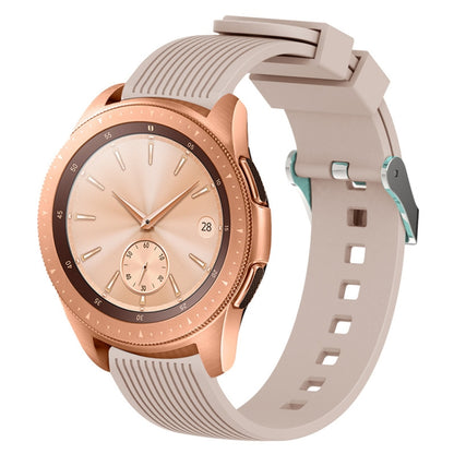 Vertical Grain Watch Band for Galaxy Watch 42mm(Khaki) by bashfashion