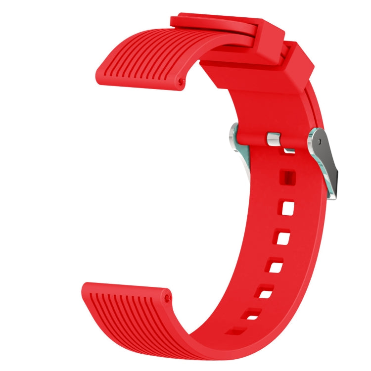 Vertical Grain Watch Band for Galaxy Watch 42mm(Red) by bashfashion