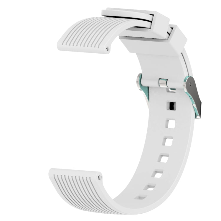 Vertical Grain Watch Band for Galaxy Watch 42mm(White) by bashfashion