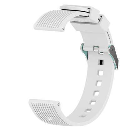 Vertical Grain Watch Band for Galaxy Watch 42mm(White) by bashfashion