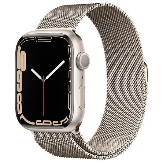 Milanese Loop Magnetic Stainless Steel Watch Band for Apple Watch Ultra 49mm&Watch Ultra 2 49mm / Series 10 46mm / 9&8&7 45mm / SE 3&SE 2&6&SE&5&4 44mm / 3&2&1 42mm(Milan Starlight) by bashfashion