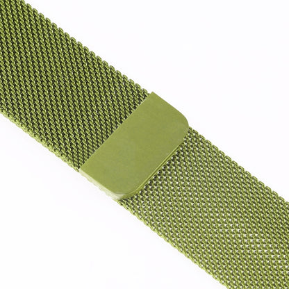 Milanese Loop Magnetic Stainless Steel Watch Band for Apple Watch Ultra 49mm&Watch Ultra 2 49mm / Series 10 46mm / 9&8&7 45mm / SE 3&SE 2&6&SE&5&4 44mm / 3&2&1 42mm(Army Green) by bashfashion
