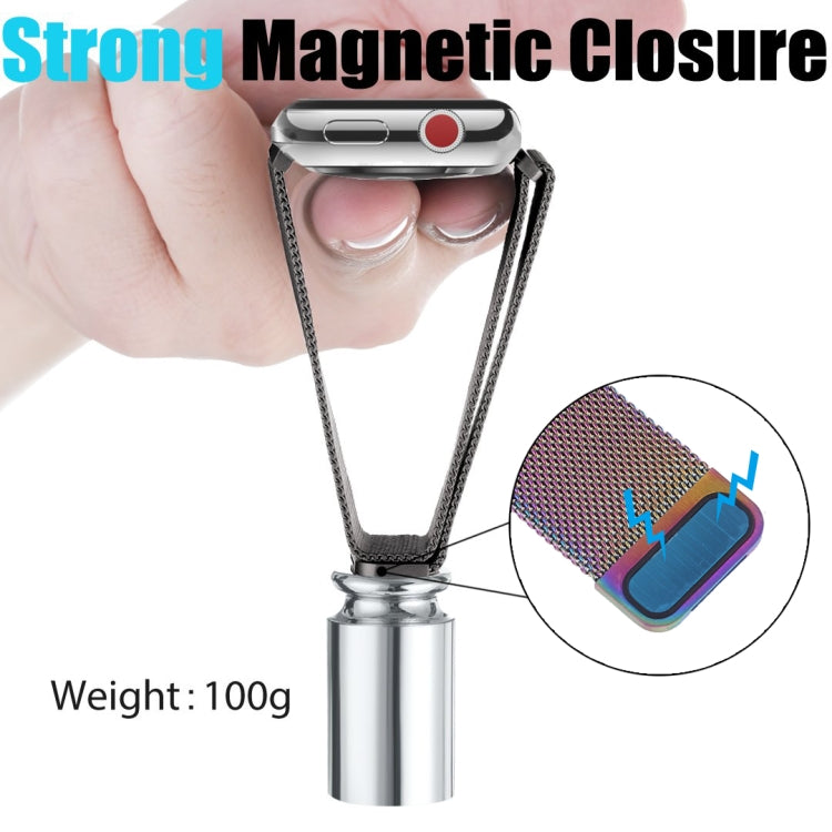 Milanese Loop Magnetic Stainless Steel Watch Band for Apple Watch Ultra 49mm&Watch Ultra 2 49mm / Series 10 46mm / 9&8&7 45mm / SE 3&SE 2&6&SE&5&4 44mm / 3&2&1 42mm(Colour) by bashfashion