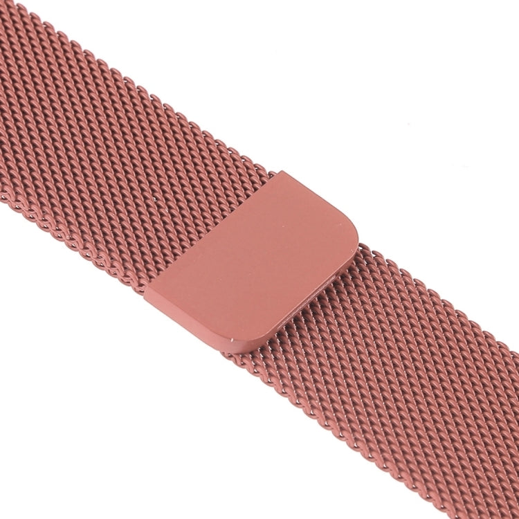 Milanese Loop Magnetic Stainless Steel Watch Band for Apple Watch Ultra 49mm&Watch Ultra 2 49mm / Series 10 46mm / 9&8&7 45mm / SE 3&SE 2&6&SE&5&4 44mm / 3&2&1 42mm(Rose Pink) by bashfashion