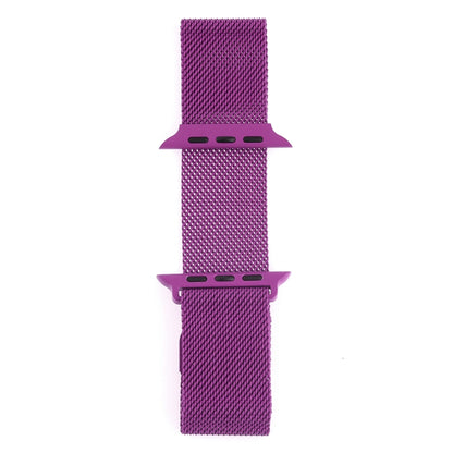 Milanese Loop Magnetic Stainless Steel Watch Band for Apple Watch Ultra 49mm&Watch Ultra 2 49mm / Series 10 46mm / 9&8&7 45mm / SE 3&SE 2&6&SE&5&4 44mm / 3&2&1 42mm(Purple) by bashfashion