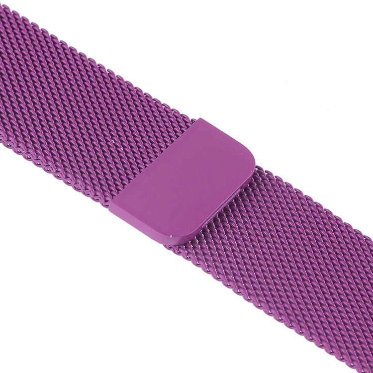 Milanese Loop Magnetic Stainless Steel Watch Band for Apple Watch Ultra 49mm&Watch Ultra 2 49mm / Series 10 46mm / 9&8&7 45mm / SE 3&SE 2&6&SE&5&4 44mm / 3&2&1 42mm(Purple) by bashfashion