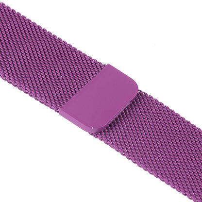 Milanese Loop Magnetic Stainless Steel Watch Band for Apple Watch Ultra 49mm&Watch Ultra 2 49mm / Series 10 46mm / 9&8&7 45mm / SE 3&SE 2&6&SE&5&4 44mm / 3&2&1 42mm(Purple) by bashfashion