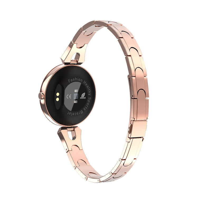 AK15 Fashion Smart Female Bracelet, 1.08 inch Color LCD Screen, IP67 Waterproof, Support Heart Rate Monitoring / Sleep Monitoring / Remote Photography (Rose Gold) by bashfashion