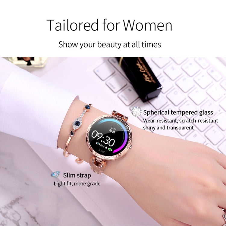 AK15 Fashion Smart Female Bracelet, 1.08 inch Color LCD Screen, IP67 Waterproof, Support Heart Rate Monitoring / Sleep Monitoring / Remote Photography (Rose Gold) by bashfashion