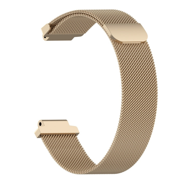 Milanese Watch Band for Garmin Forerunner 235 22cm(Champagne Gold) by bashfashion