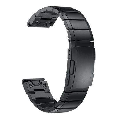 Quick Dismantling Steel Watch Band for Garmin Fenix 5 22mm(Black) by bashfashion