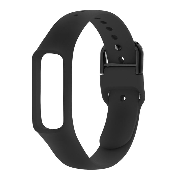 Smart Watch Pure Color Silicone Watch Band for Galaxy Fit-e(Black) by bashfashion