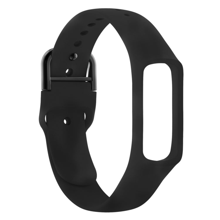 Smart Watch Pure Color Silicone Watch Band for Galaxy Fit-e(Black) by bashfashion