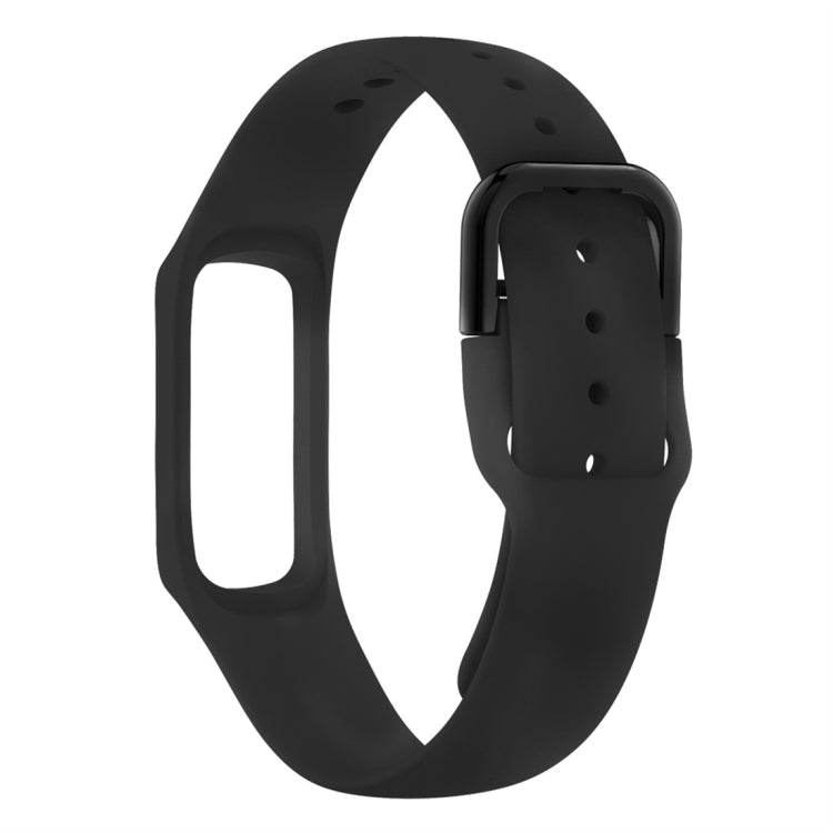Smart Watch Pure Color Silicone Watch Band for Galaxy Fit-e(Black) by bashfashion