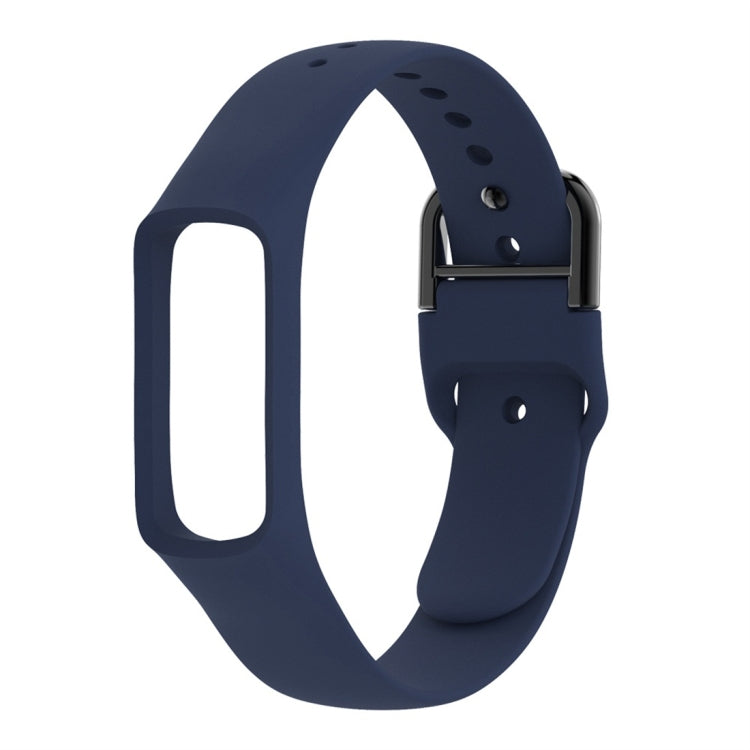 Smart Watch Pure Color Silicone Watch Band for Galaxy Fit-e(Dark Blue) by bashfashion