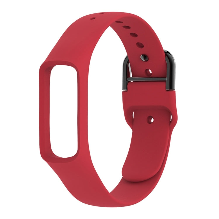Smart Watch Pure Color Silicone Watch Band for Galaxy Fit-e(Red) by bashfashion