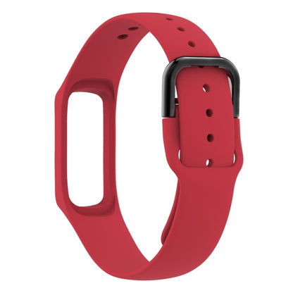 Smart Watch Pure Color Silicone Watch Band for Galaxy Fit-e(Red) by bashfashion